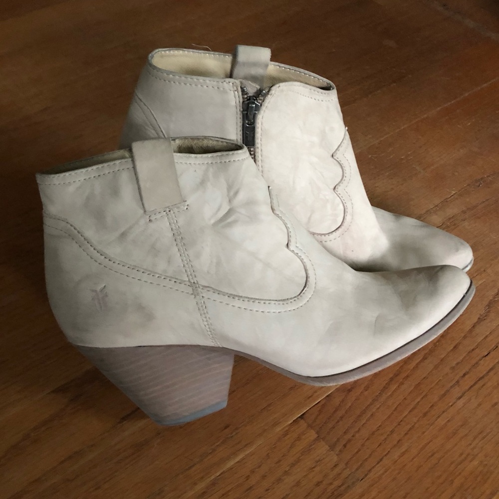 Frye ankle booties.